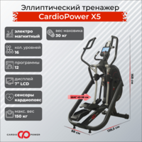 Эллиптический тренажер CardioPower X5 - Интернет магазин тренажеров и спортивных товаров Ural Fitness в Екатеринбурге Урал Фитнес продажа тренажеров беговая дорожка велотренажер эллиптический тренажер теннисный стол электромобиль велосипед батут для детей снегокат санки